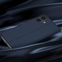Чехол-книжка Dux Ducis с карманом для визиток для Apple iPhone 16 (6.1") – Синий