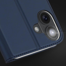 Чехол-книжка Dux Ducis с карманом для визиток для Apple iPhone 16 (6.1") – Синий