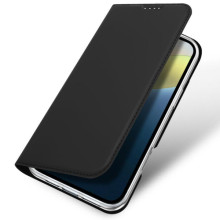Чехол-книжка Dux Ducis с карманом для визиток для Apple iPhone 16 (6.1") – Черный