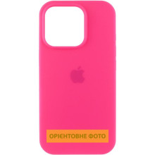 Чехол Silicone Case (AA) Logo with MagSafe для Apple iPhone 16 (6.1") – Розовый