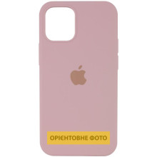 Чехол Silicone Case (AA) Logo with MagSafe для Apple iPhone 16 (6.1") – Розовый