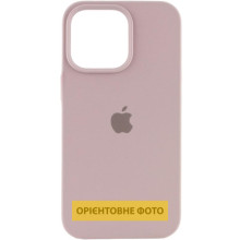 Чехол Silicone Case (AA) Logo with MagSafe для Apple iPhone 16 (6.1") – Серый