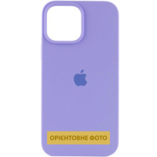 Чехол Silicone Case (AA) Logo with MagSafe для Apple iPhone 16 (6.1") – Сиреневый