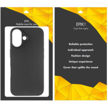 Чехол TPU Epik Black для Apple iPhone 16 (6.1") – Черный