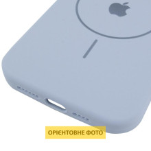 Чехол Silicone Case Full Protective (AA) V2 with MagSafe для Apple iPhone 16 (6.1") – Голубой