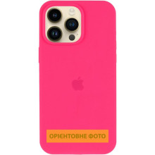 Чохол Silicone Case (AA) Logo with MagSafe для Apple iPhone 16 (6.1") – Рожевий