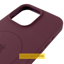 Чохол Silicone Case Full Protective (AA) V2 with MagSafe для Apple iPhone 16 (6.1") – Бордовий