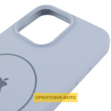 Чохол Silicone Case Full Protective (AA) V2 with MagSafe для Apple iPhone 16 (6.1") – Блакитний