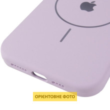Чохол Silicone Case Full Protective (AA) V2 with MagSafe для Apple iPhone 16 (6.1") – Бузковий