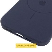 Чохол Silicone Case Full Protective (AA) V2 with MagSafe для Apple iPhone 16 (6.1") – Темно-синій
