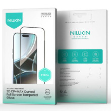 Захисне скло Nillkin (CP+ max 3D) (full glue) для Apple iPhone 16 / 15 (6.1") – Чорний