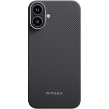 Чехол PC PITAKA with MagSafe для Apple iPhone 16 (6.1") – Черный