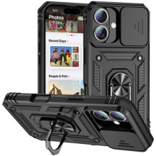 Чохол Ummi Camshield Serge Ring для Apple iPhone 16 (6.1") – Чорний