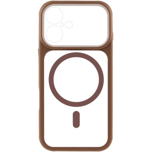 Чехол TPU+PC GETMAN Moon Clear with MagSafe для Apple iPhone 16 (6.1")