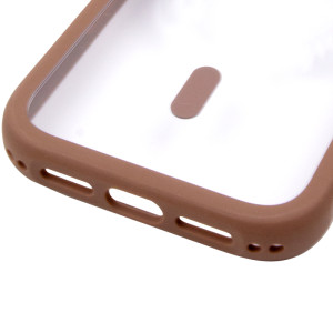Чохол TPU+PC GETMAN Moon Clear with MagSafe для Apple iPhone 16 (6.1") – Brown