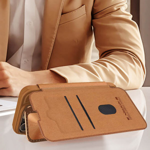 Шкіряний чохол-книжка Nillkin Qin Prop для Apple iPhone 16 (6.1")