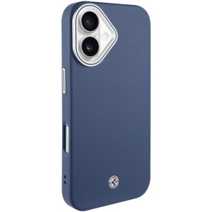 Чехол SGP PC+Leather with Magnetic Fit для Apple iPhone 16 (6.1") – Blue