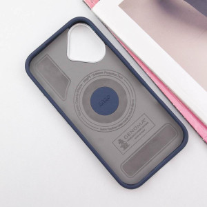 Чехол SGP PC+Leather with Magnetic Fit для Apple iPhone 16 (6.1") – Blue