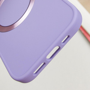 TPU чохол Bonbon Metal Style with Magnetic Fit для Apple iPhone 16 (6.1") – Бузковий