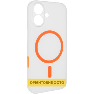 Чехол PC Slim Matte with Magnetic Fit (camera button) для Apple iPhone 16 (6.1") – Оранжевый