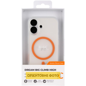 Чехол PC Slim Matte with Magnetic Fit (camera button) для Apple iPhone 16 (6.1") – Оранжевый