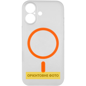 Чехол PC Slim Matte with Magnetic Fit (camera button) для Apple iPhone 16 (6.1") – Оранжевый