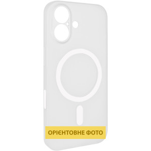 Чехол PC Slim Matte with Magnetic Fit (camera button) для Apple iPhone 16 (6.1") – Белый