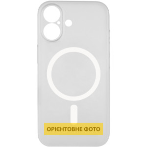 Чехол PC Slim Matte with Magnetic Fit (camera button) для Apple iPhone 16 (6.1") – Белый