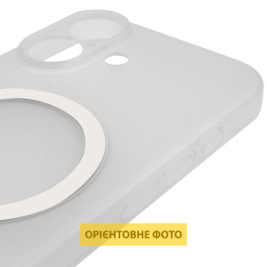 Чехол PC Slim Matte with Magnetic Fit (camera button) для Apple iPhone 16 (6.1") – Белый
