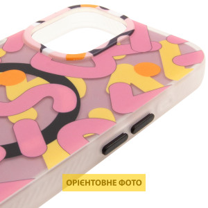 TPU чохол Pastel Chaos with Magnetic Fit для Apple iPhone 16 (6.1") – Рожевий