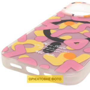 TPU чохол Pastel Chaos with Magnetic Fit для Apple iPhone 16 (6.1") – Рожевий