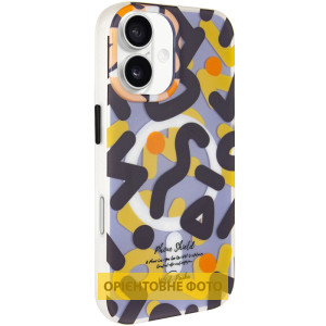 TPU чохол Pastel Chaos with Magnetic Fit для Apple iPhone 16 (6.1") – Чорний