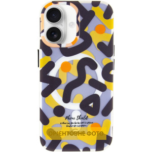 TPU чохол Pastel Chaos with Magnetic Fit для Apple iPhone 16 (6.1") – Чорний