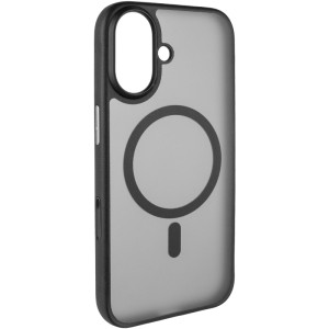 TPU+PC чехол Blueo Skin Friendly Frosted with Magnetic Fit для Apple iPhone 16 (6.1") (Черный)