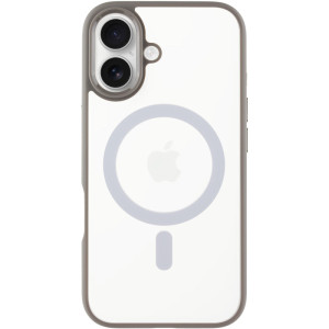 TPU+PC чехол Blueo Skin Friendly Frosted with Magnetic Fit для Apple iPhone 16 (6.1") – Серый