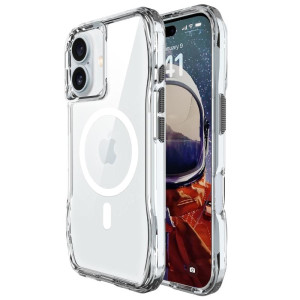 Чохол TPU Space Octagon with Magnetic Fit для Apple iPhone 16 (6.1") – Прозорий