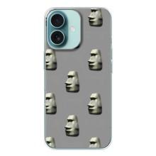 Бампер с принтом Мемы для iPhone 16 – Каменное лицо