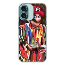 Брендновые Чехлы для iPhone 16 - (PREMIUMPrint) (Mario LV)