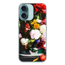 Брендновые Чехлы для iPhone 16 - (PREMIUMPrint) (Nike цветы)