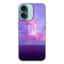 Чехлы BTS для iPhone 16 (AlphaPrint) – BTS логотип