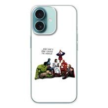 Чохли для iPhone 16 (Для Християн) (Ісус супергерой)