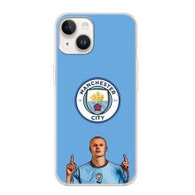 Чохли з принтом на iPhone 16 Футболіст – Холанд Манчестер Сіті