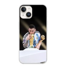 Чехлы Лео Месси Аргентина для iPhone 16 (Кубок Мира)