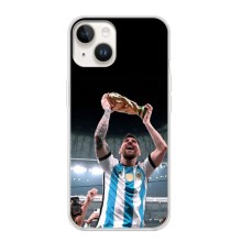 Чехлы Лео Месси Аргентина для iPhone 16 (Счастливый Месси)