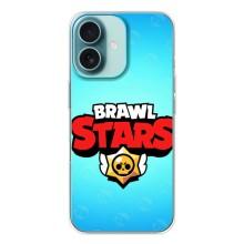 Чехлы Brawl Stars для iPhone 16 (AlphaPrint) – Лого Бравл Старс