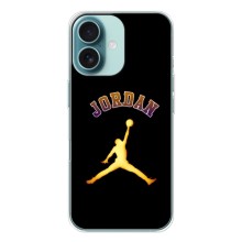 Чохли для iPhone 16 - з картинкою JORDAN (AlphaPrint) (Jordan Gold)