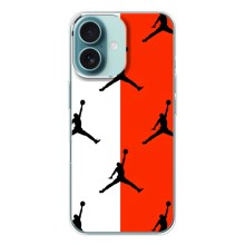 Чохли для iPhone 16 - з картинкою JORDAN (AlphaPrint) (Лого Джордан)