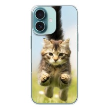 Чохли з Котиками для iPhone 16 (VPrint) (Прижок кота)