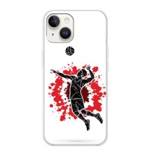 Чехлы с принтом Спортивная тематика для iPhone 16 (Волейболист)