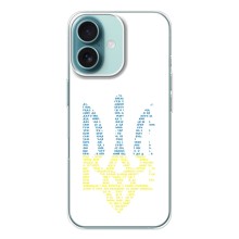 Чохли для iPhone 16 Укр. Символіка (AlphaPrint) (Герб з букв)